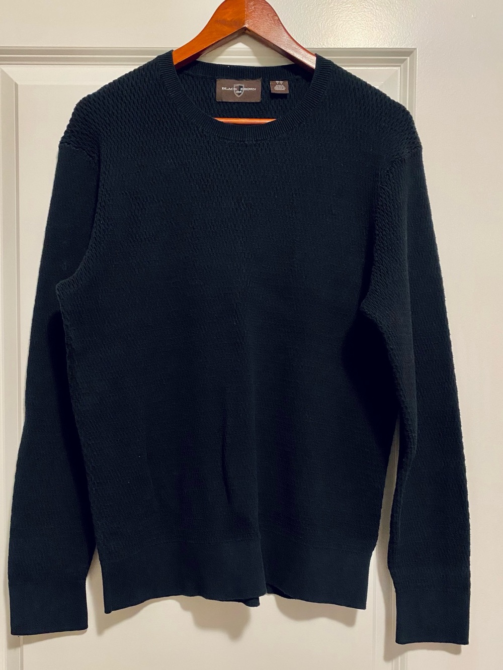 Black Brown, Crewneck Sweater - Men's Knit Pullover